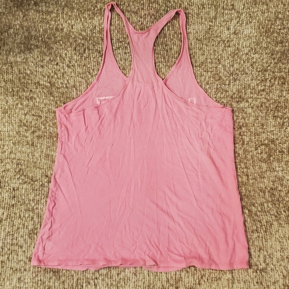 PINK Victoria's Secret Love Pink Racerback Tank Top - Picture 3 of 5